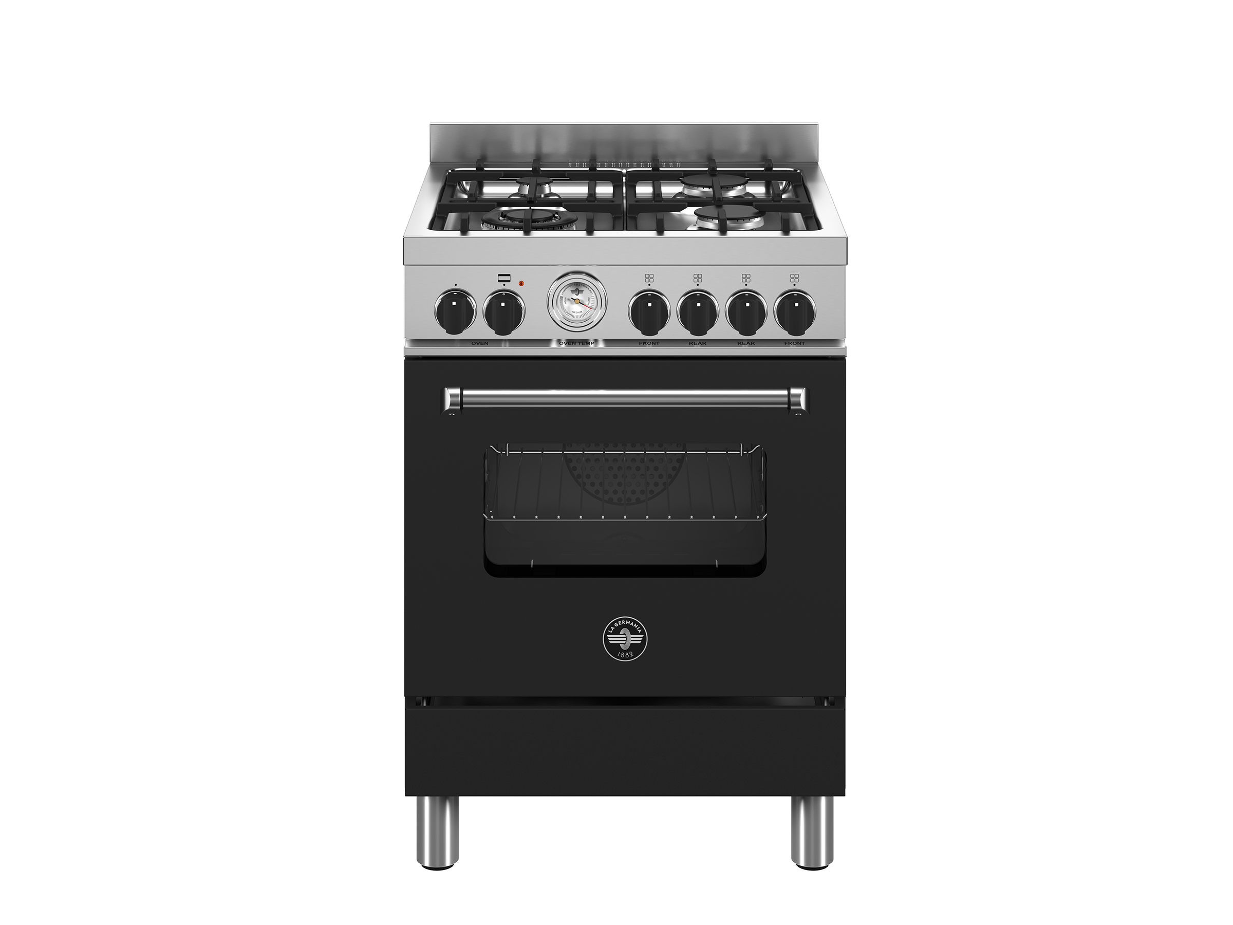 ΚΟΥΖΙΝΑ LA GERMANIA AMN664GNET | ΦΟΥΡΝΟΣ ΑΕΡΙΟΥ ΜΕ ΑΕΡΑ ΚΑΙ ΓΚΡΙΛ ΗΛΕΚΤΡΙΚΟ | ΕΣΤΙΕΣ ΑΕΡΙΟΥ